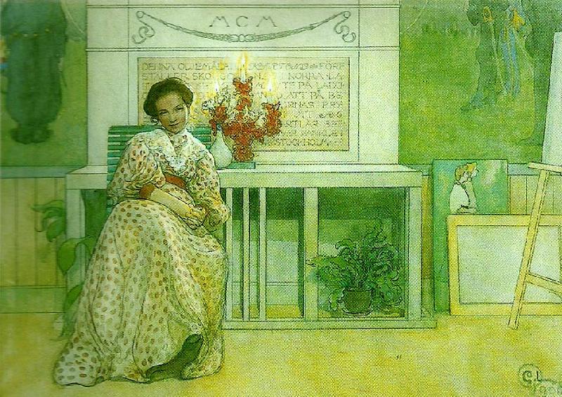 Carl Larsson efter balen oil painting image